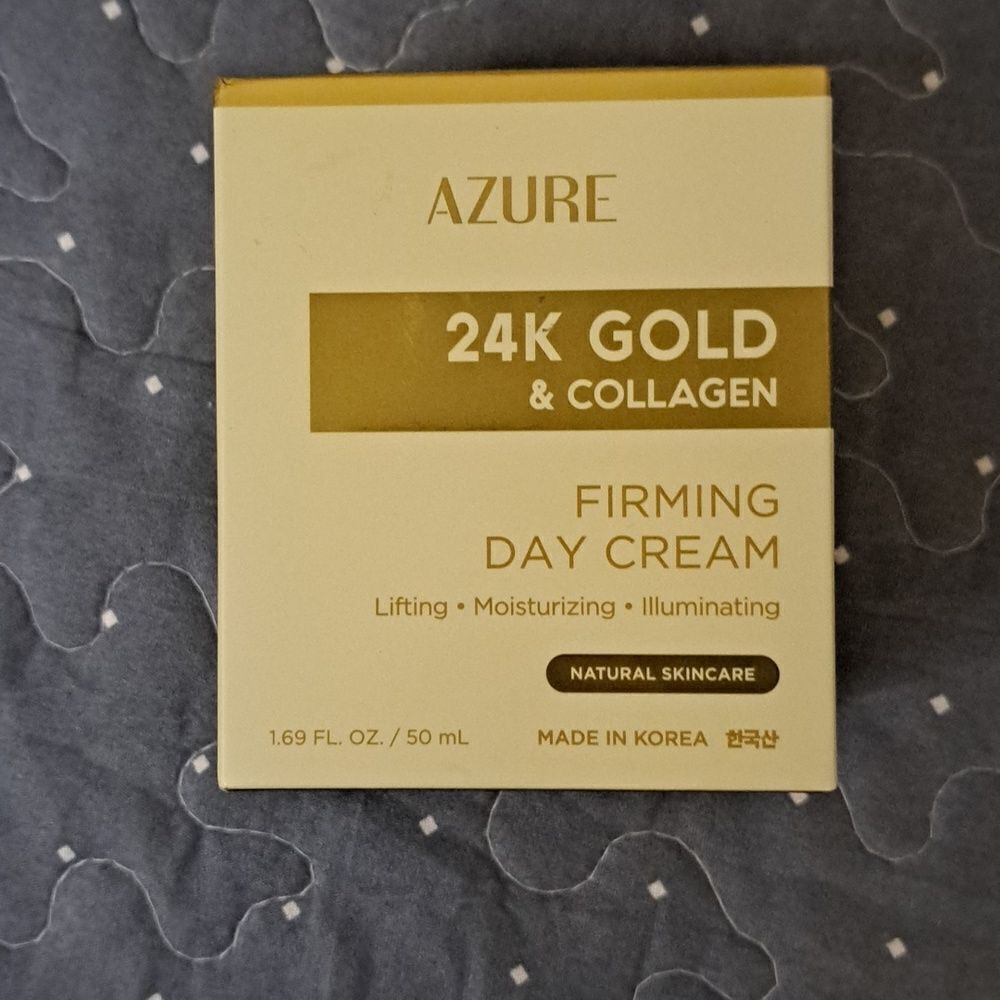 Azure 24K Gold & Collagen firming day cream 1.69 new